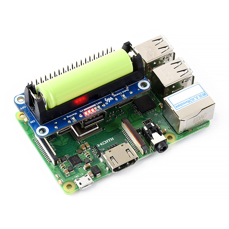Pi Zero W Board - Płytka rozszerzeń z baterią litową do