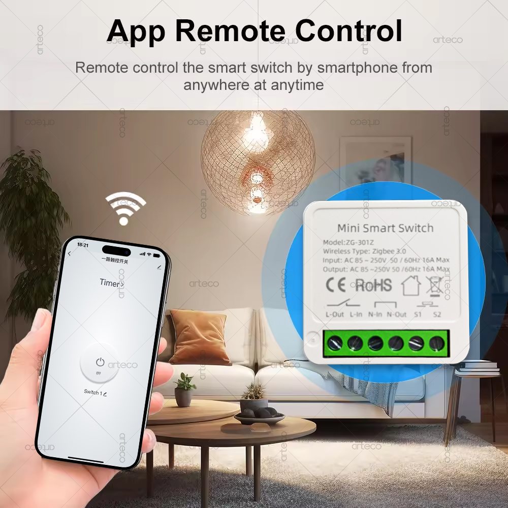 Mini Przełącznik Zigbee 3.0 Sm – Diy Home Automation Hub recenzja i cena