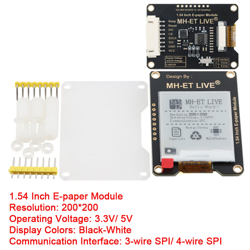 Moduł Epaper 1.54'', 2.9'', 2. – Display Epaper 2.9 recenzja i cena